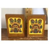 Sheldon Jackson Crafts Alaska bookends