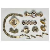 Victorian gold filled jewelry lot