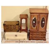4 jewelry boxes