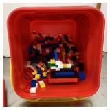 Tub of Lego bricks