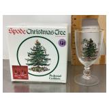 Spode Christmas tree goblets