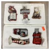 6 Dale Earnhardt Christmas ornaments