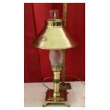 Brass desk lamp