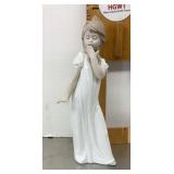 Nao porcelain figure "Young Girl Yawning"