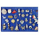 Costume jewelry brooches