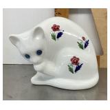 Ceramic cat figure --made in Portugal