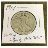 1917 walking liberty half dollar