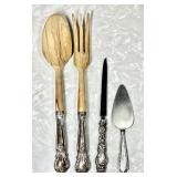 Utensils with sterling silver handles
