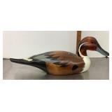 Carved wood duck