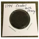 1794 Conder half penny