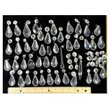 45 glass chandelier prisms