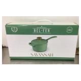 NEW cast-iron sauce pot with lid