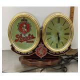 Strohï¿½s Beer cash register clock light