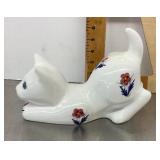 Ceramic cat figure --made in Portugal
