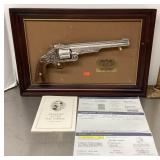 The Wyatt Earp .44 replica revolver wall plaque
