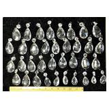 36 glass teardrop chandelier prisms