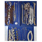 Costume jewelry necklaces