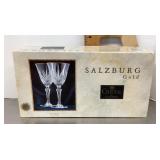 4 Cristal de Flandre wine glassses