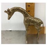 Solid brass giraffe