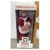 Christmas Motionette animated Mrs. Claus figure