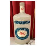 Boothï¿½s Gin light up bottle advertising