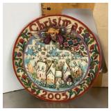 2005 Jim Shore Christmas plate "Sowing Joy"