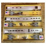 5 metal train car kits