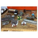 HO model railroad layout buildings