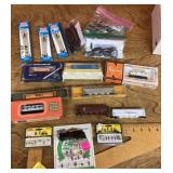 N gauge train cars and layout