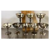 Silverplate wine glasses