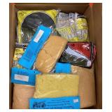 Large box of model railroad layout scenery