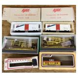 HO train cars and kits