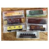 7 N Gauge boxcars