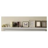 Home decor on mantel