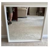 26" square framed wall mirror