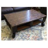 Industrial coffee table 52' x 32' x 17' tall