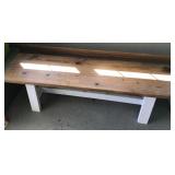 5' wooden bench