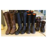 4 pair of women's boots Size 6.5