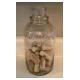 10' Pevely bottle with corks