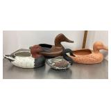 4 Duck planters
