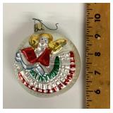 Mercury glass angel ornament