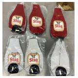 Stag beer bottle koozies