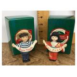 2 Hallmark Christmas figurines