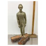 Solid brass Abraham Lincoln statue