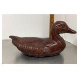 Carved slid wood duck