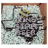Lone Star Beer neon light in original box