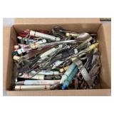 Large group of openers w/advertising bullet-style