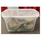 66 quart clear Rubbermaid storage tote
