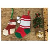 Ornament and mini stockings