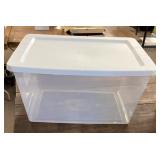 58 quart clear Sterilite storage tote